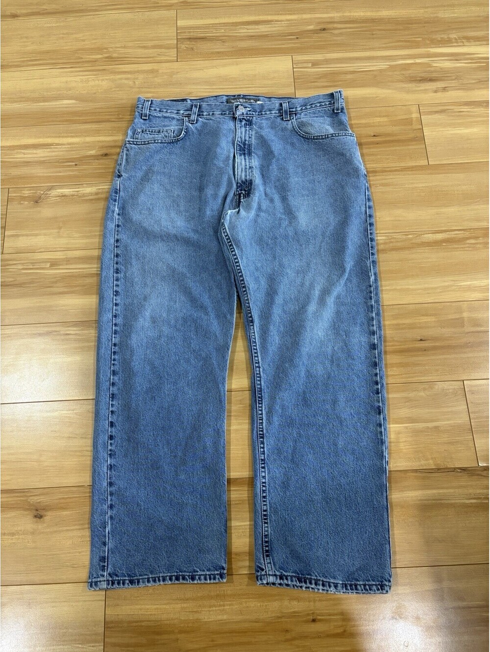 Vintage 90s Levi's SilverTab Loose Fit Blue Jeans 38x30 Baggy Y2K Grunge